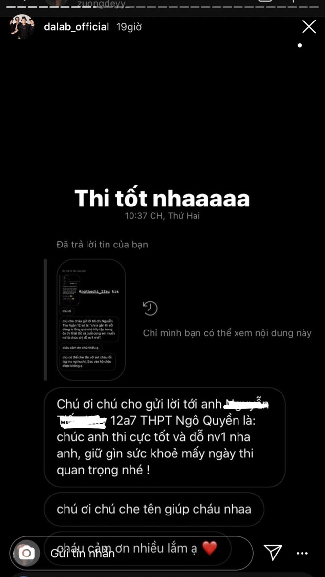 Da LAB giúp fan chuyển lời yêu thương đến...crush - ảnh 3