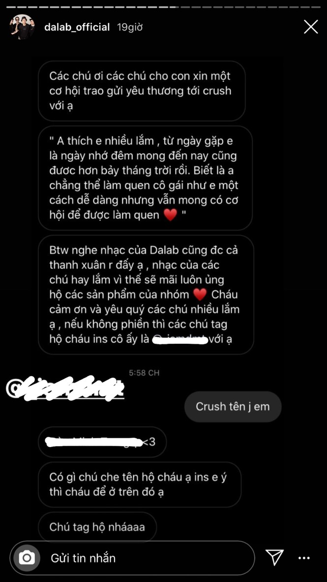 Da LAB giúp fan chuyển lời yêu thương đến...crush - ảnh 2