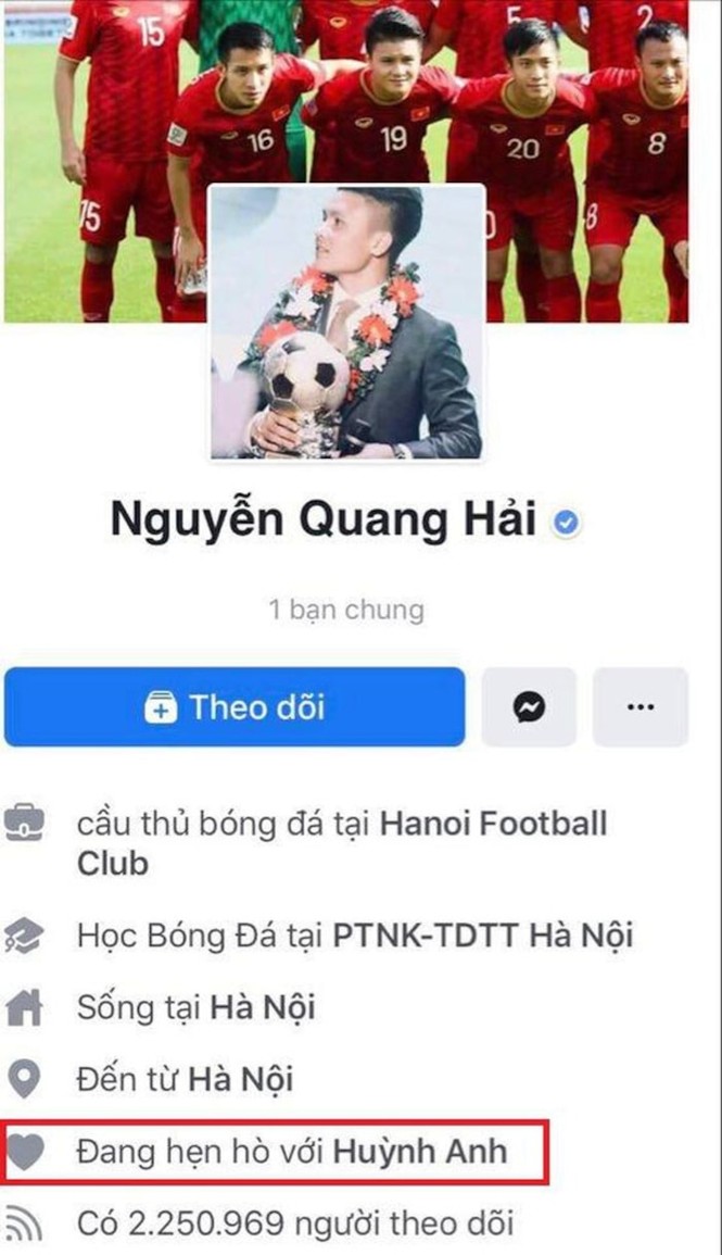 Bạn gái mới của Quang Hải