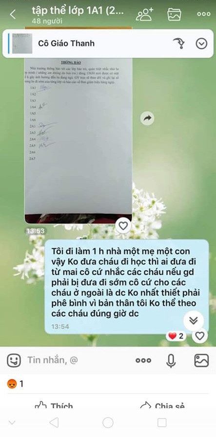 Học sinh bị cô giáo chụp ảnh phê bình vì... đi học sớm khiến phụ huynh vô cùng bức xúc - ảnh 3