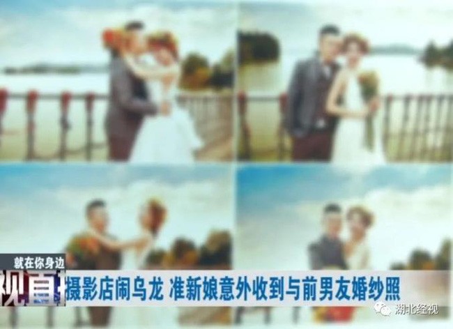 Chụp hình cưới ở studio quen, cô dâu