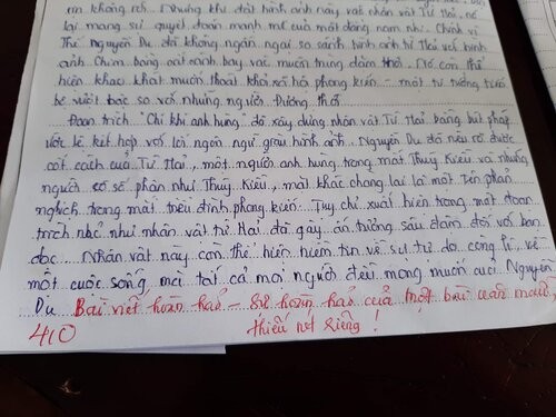 Phát hiện teen chép văn mẫu vào bài kiểm tra, cô giáo vẫn khen kèm lời giải thích thú vị - ảnh 1