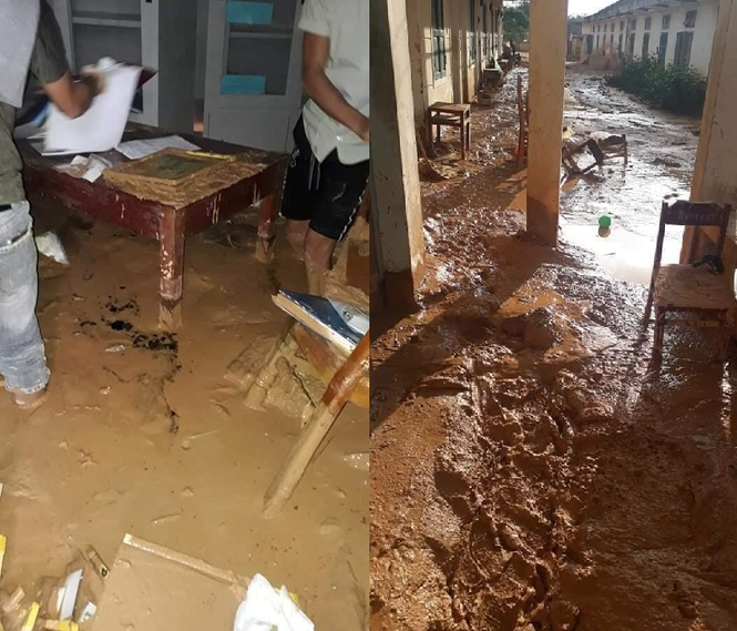 Trường học ở Quảng Trị ngập trong bùn đất dày 1m, học sinh không thể đến trường gần 3 tuần - ảnh 2