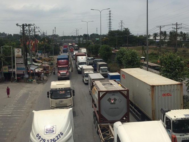 Nhảy vào đầu xe container đang chạy, thanh niên bị cán chết - ảnh 1