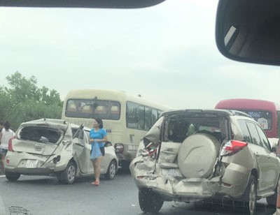 Tai nạn liên hoàn trên cao tốc Ninh Bình-Cầu Giẽ - ảnh 2