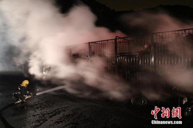 Xe tải bất ngờ bốc cháy, 300 chú dê hóa... dê thui - ảnh 3