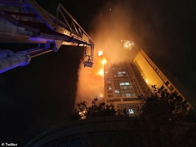 Hàn Quốc: Tòa chung cư 33 tầng bốc cháy như đuốc giữa đêm - ảnh 6