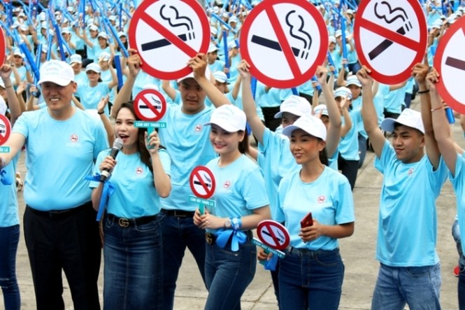 Hồng Đăng, Bảo Thanh gửi thông điệp 'Vì một Việt Nam không khói thuốc' - ảnh 1