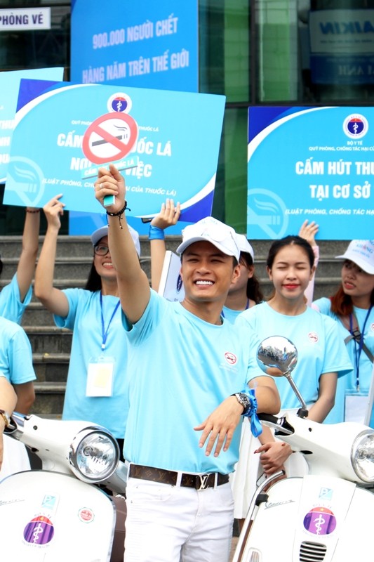 Hồng Đăng, Bảo Thanh gửi thông điệp 'Vì một Việt Nam không khói thuốc' - ảnh 6