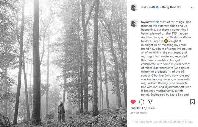 Những điều ít biết về MV “Cardigan” và album “folklore” của Taylor Swift trước giờ G - ảnh 2