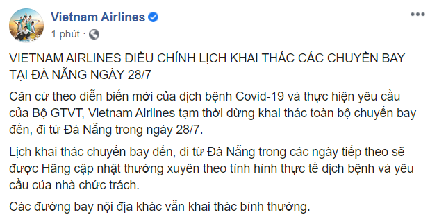 Tạm dừng các chuyến bay đến và đi Đà Nẵng, các hãng sẽ hỗ trợ gì cho hành khách? - ảnh 2