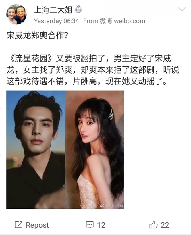 “Vườn Sao Băng” remake - nữ chính gọi tên Trịnh Sảng, netizen chỉ biết lắc đầu ngao ngán - ảnh 3