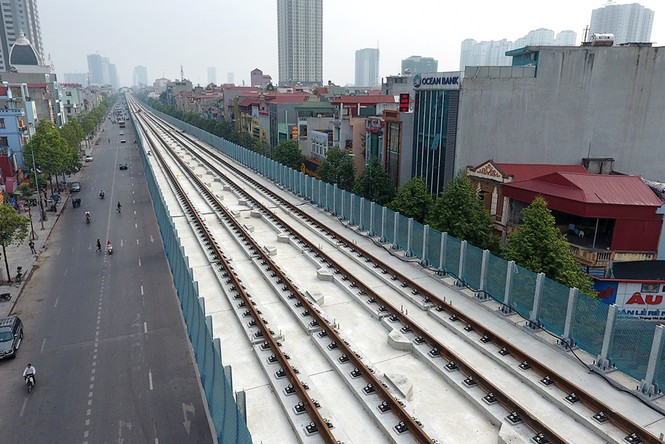 Cận cảnh đường ray tuyến đường sắt Cát Linh - Hà Đông - ảnh 3