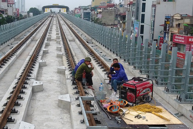 Cận cảnh đường ray tuyến đường sắt Cát Linh - Hà Đông - ảnh 6