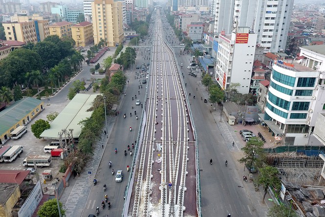 Cận cảnh đường ray tuyến đường sắt Cát Linh - Hà Đông - ảnh 7