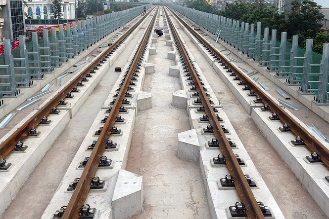 Cận cảnh đường ray tuyến đường sắt Cát Linh - Hà Đông - ảnh 8
