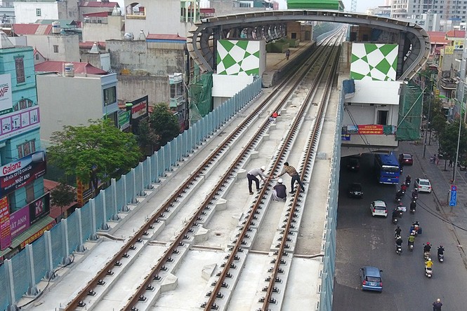 Cận cảnh đường ray tuyến đường sắt Cát Linh - Hà Đông - ảnh 9