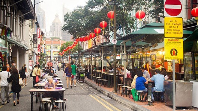 Mỹ cho phép kinh doanh trên vỉa hè một số tuyến phố - ảnh 1