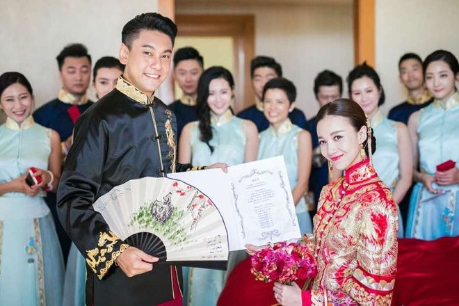 Tài tử 'Vườn sao băng' bế vợ trong lễ rước dâu - ảnh 2