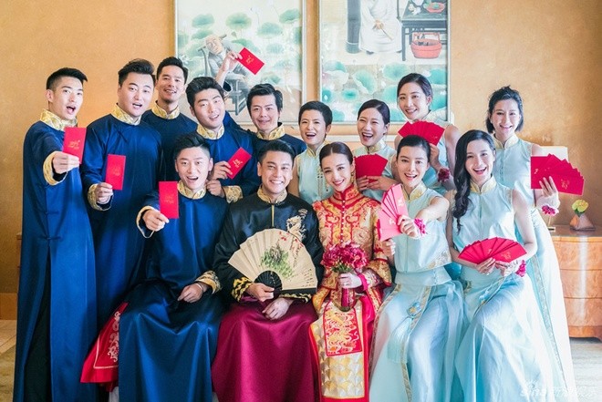 Tài tử 'Vườn sao băng' bế vợ trong lễ rước dâu - ảnh 6