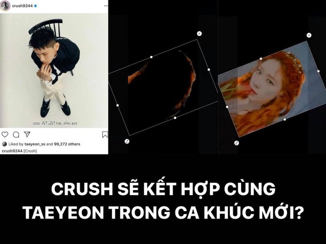 Hai quái vật nhạc số kết hợp: Crush và Taeyeon hứa hẹn bùng nổ các bảng xếp hạng - ảnh 1