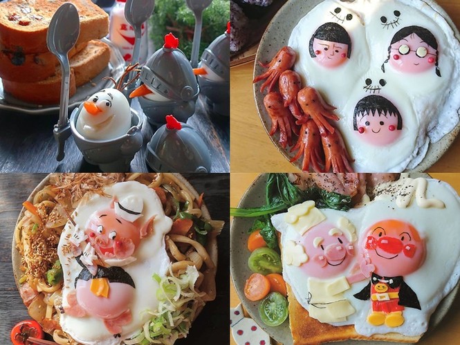 Chỉ cần biến tấu một chút là đã có những đĩa cơm vô cùng ngộ nghĩnh và đáng yêu. - ảnh 1