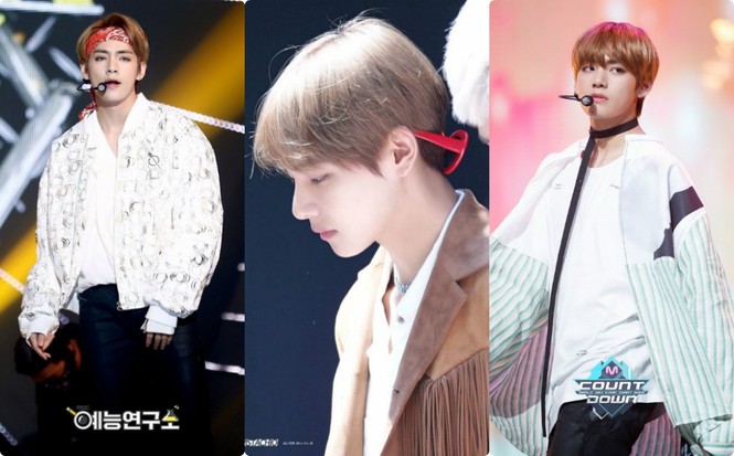 V (BTS) đẹp bất chấp mọi màu tóc nhuộm - ảnh 9