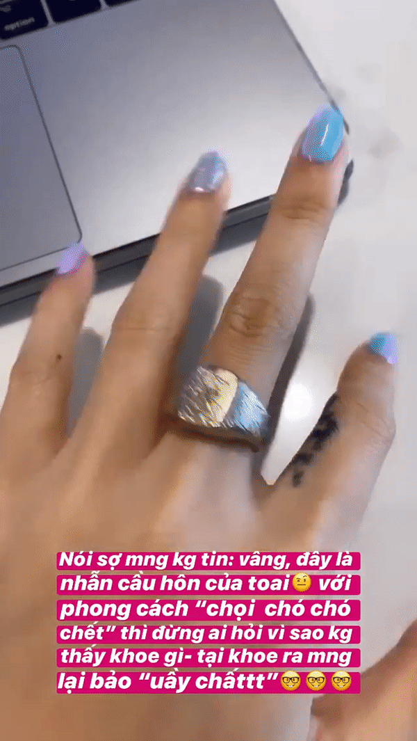 Sao Việt thi nhau khoe nhẫn đính hôn đắt giá, cớ sao Tóc Tiên cố giấu cho kỹ? - ảnh 2