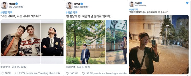 Bí ẩn khó hiểu: Park Bo Gum đã nhập ngũ, không dùng MXH nhưng Twitter vẫn cập nhật đều? - ảnh 2