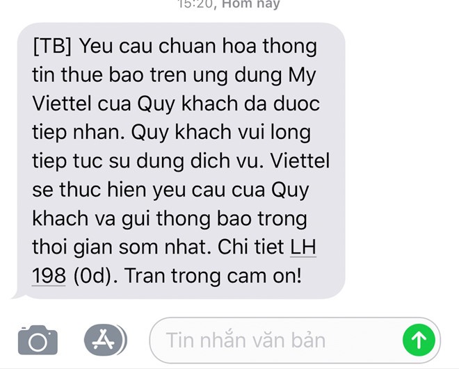 Cập nhật thông tin thuê bao điện thoại không cần ra đường - ảnh 4