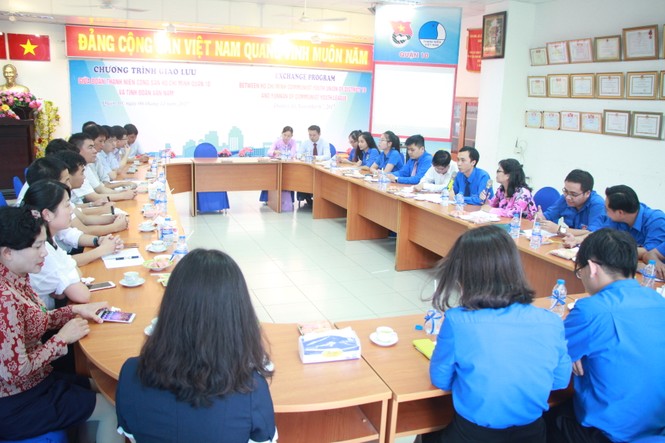 Đoàn thanh niên Vân Nam gặp gỡ thanh niên Quận Đoàn 10, TPHCM - ảnh 1