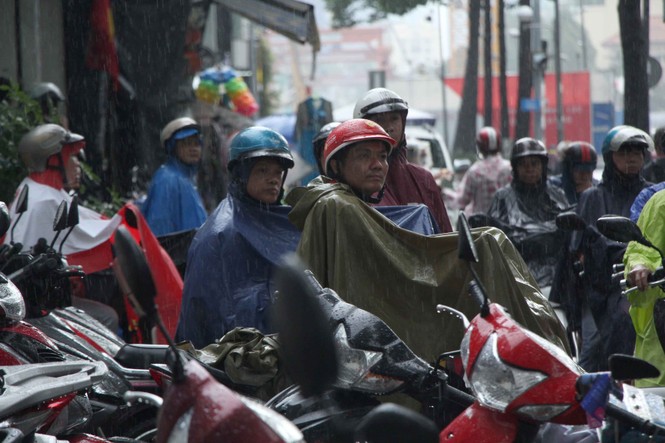 sĩ tử mùa thi, Cảnh sát giao thông, cha mẹ chờ trong mưa, phụ huynh, kỳ thi THPT Quốc gia - ảnh 10