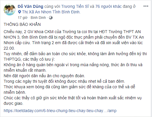 Trường đại học ra thông báo không nhậu nhẹt, xem bóng đá để tập trung coi thi - ảnh 1
