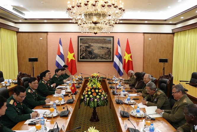 Việt Nam - Cuba hội đàm quân sự cấp bộ trưởng - ảnh 1