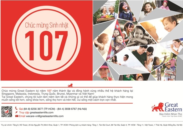 Great Eastern kỷ niệm 107 năm ngày thành lập - ảnh 1