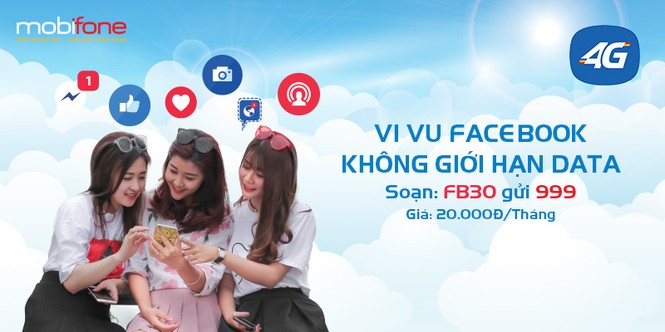 Livestream Facebook thả ga cả tháng với 4G của MobiFone chỉ 20.000đ - ảnh 1