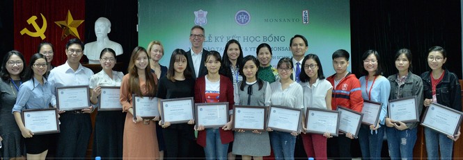Ký kết học bổng Monsanto - IPMPH-HMU trị giá hơn 1,3 tỷ đồng - ảnh 2