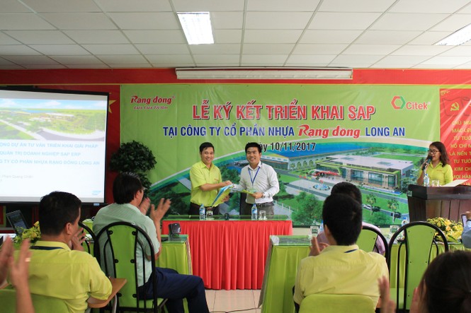 Nhựa Rạng Đông – Long An bắt tay hợp tác với Cty CP Công Nghệ Citek - ảnh 1