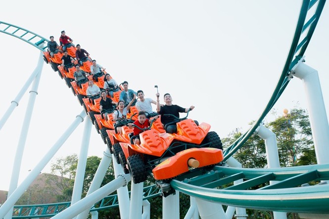 Sun World Danang Wonders trình làng tàu lượn lốc xoáy Paradise Fall - ảnh 1