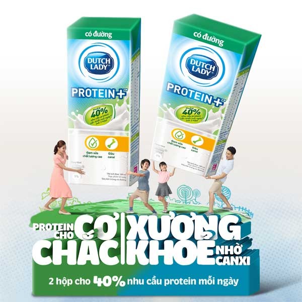 Cô Gái Hà Lan ra mắt sữa tiệt trùng có đường Protein+TM mới - ảnh 1