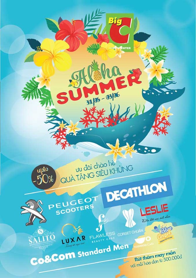 'Oanh tạc' thiên đường ăn chơi Aloha Summer tại Big C Thăng Long - ảnh 1