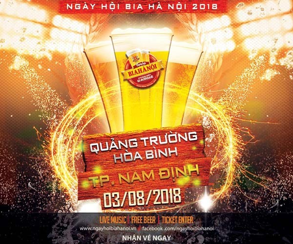 'Đại tiệc' Ngày hội Bia Hà Nội lần đầu tiên tổ chức tại Nam Định - ảnh 1