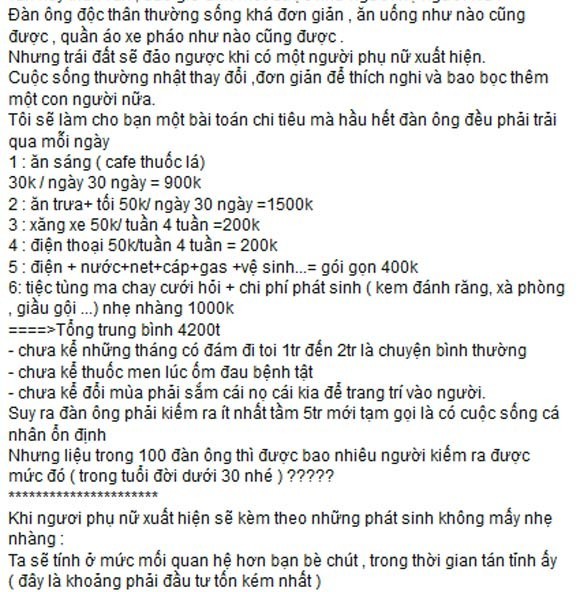 Thiếu nữ gây sốt với quan điểm về đàn ông chưa giàu - ảnh 1