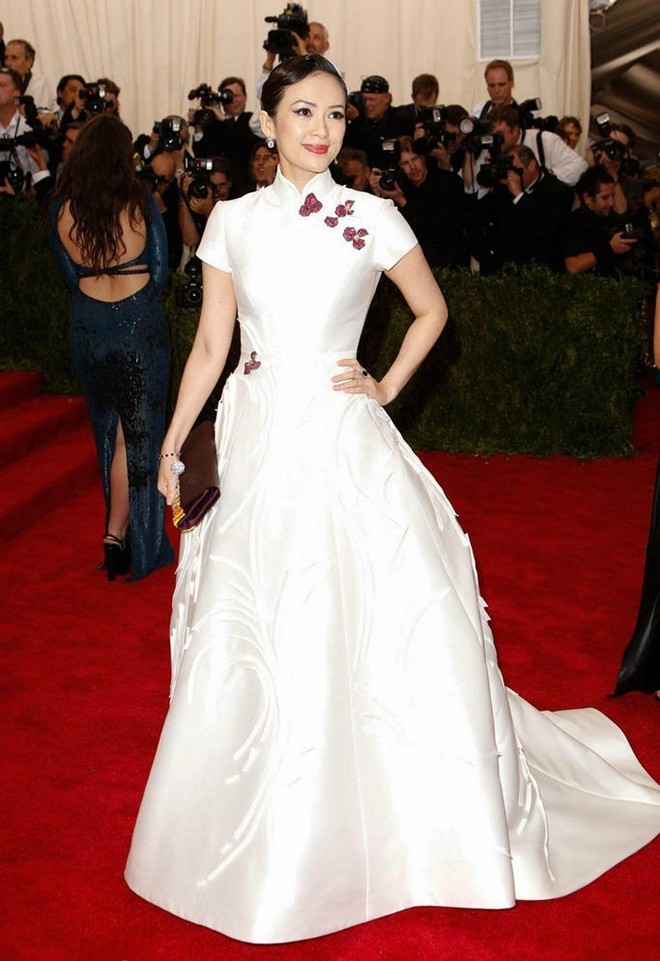 Maggie Q diện áo dài cách điệu trên thảm đỏ Met Gala - ảnh 6
