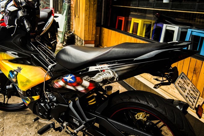 Ngẩn ngơ trước Exciter 150 độ phiên bản Captain America - ảnh 2