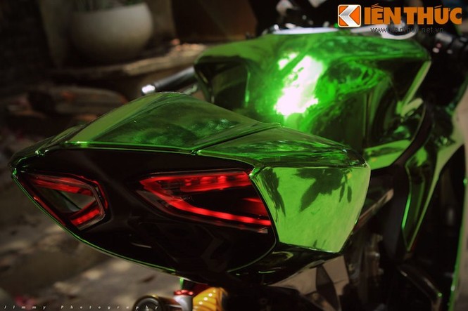 Ducati 899 Panigale độ phong cách 'Người khổng lồ xanh' cực độc - ảnh 7