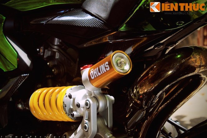 Ducati 899 Panigale độ phong cách 'Người khổng lồ xanh' cực độc - ảnh 8