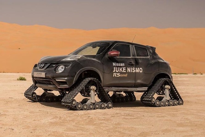 Ngắm Nissan Juke độ bánh xích chinh phục sa mạc Ả Rập - ảnh 3