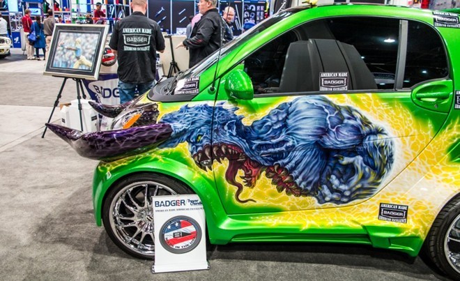 Tròn mắt trước 10 xe độ lạ nhất tại SEMA 2015 - ảnh 6