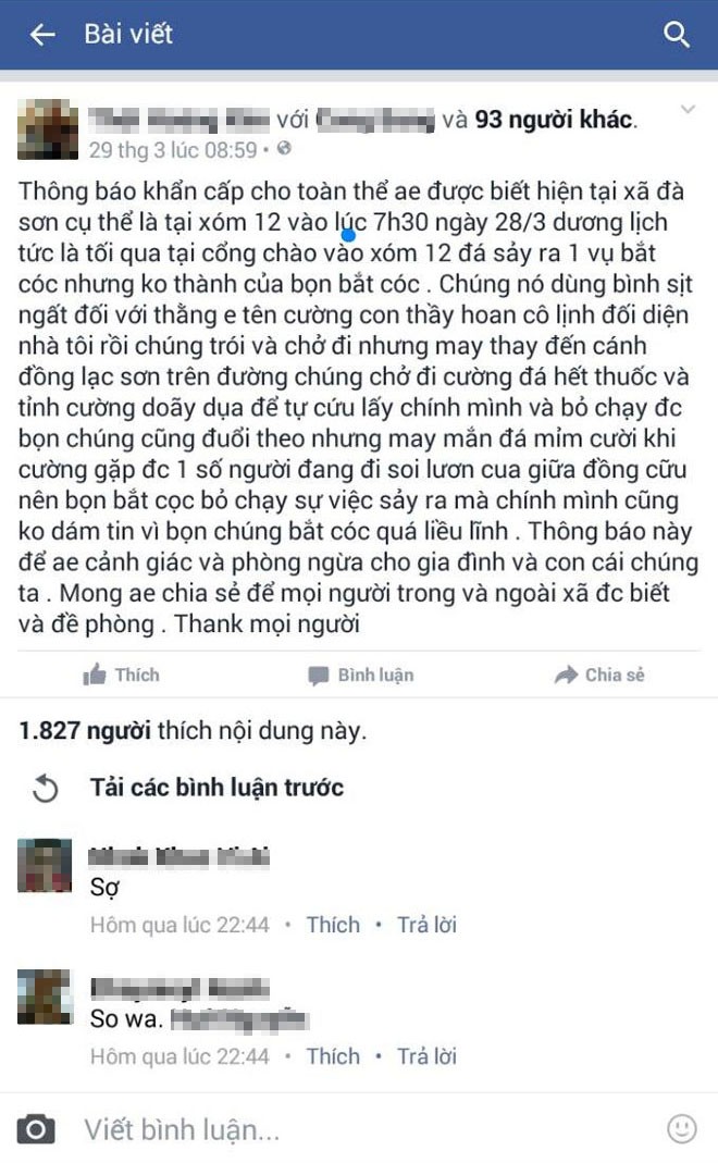Sự thật vụ bắt cóc xôn xao Nghệ An - ảnh 1